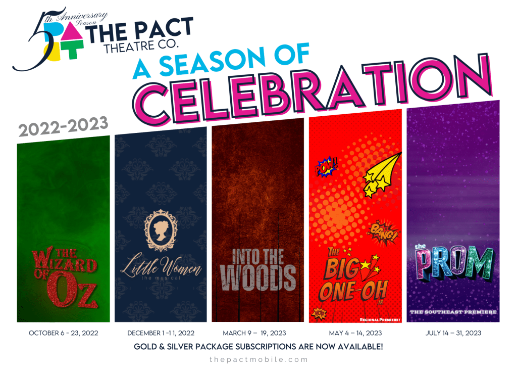 The 2022/23 Fifth Anniversary Season at The PACT Theatre Company!